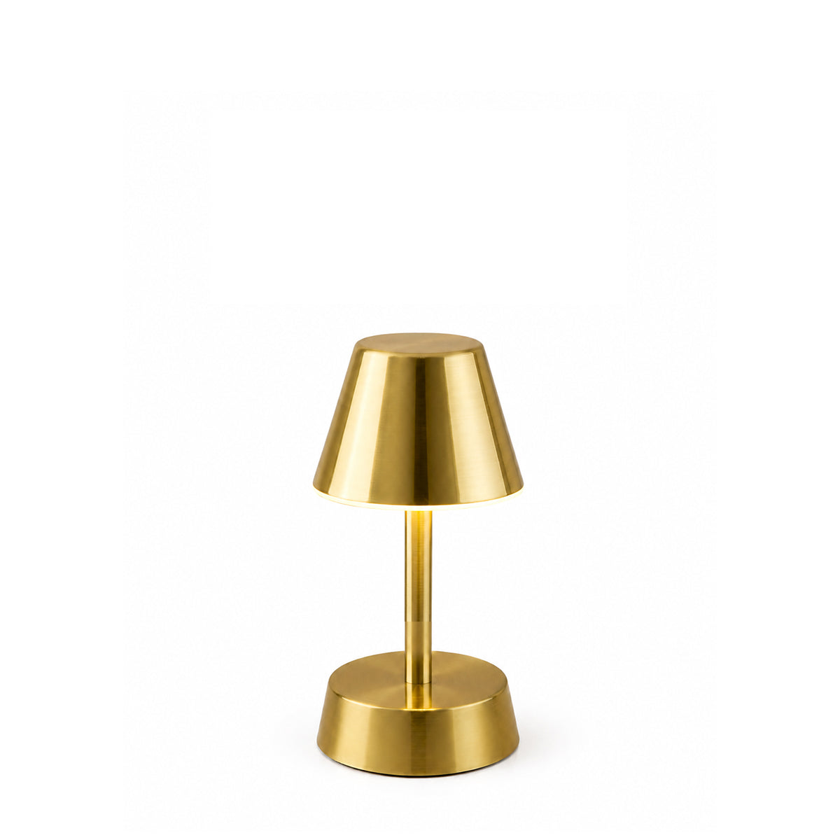 Sofia Empire Mini Rechargeable Cordless Table Lamp, Brass