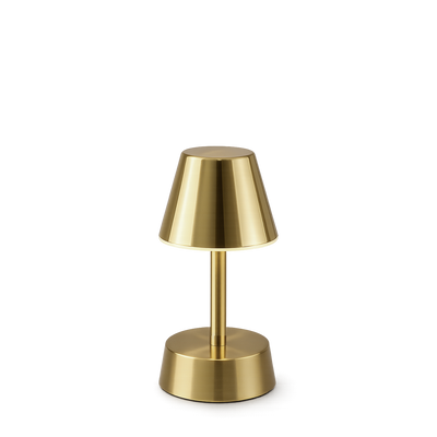 Sofia Empire Mini Rechargeable Cordless Table Lamp, Brass
