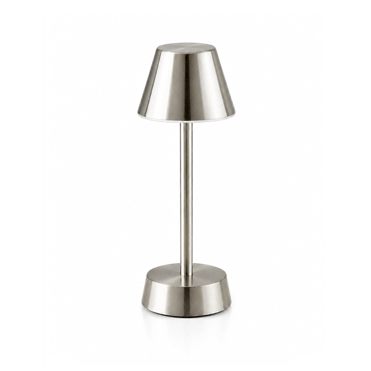 Sofia Empire Rechargeable Cordless Table Lamp, Nickel