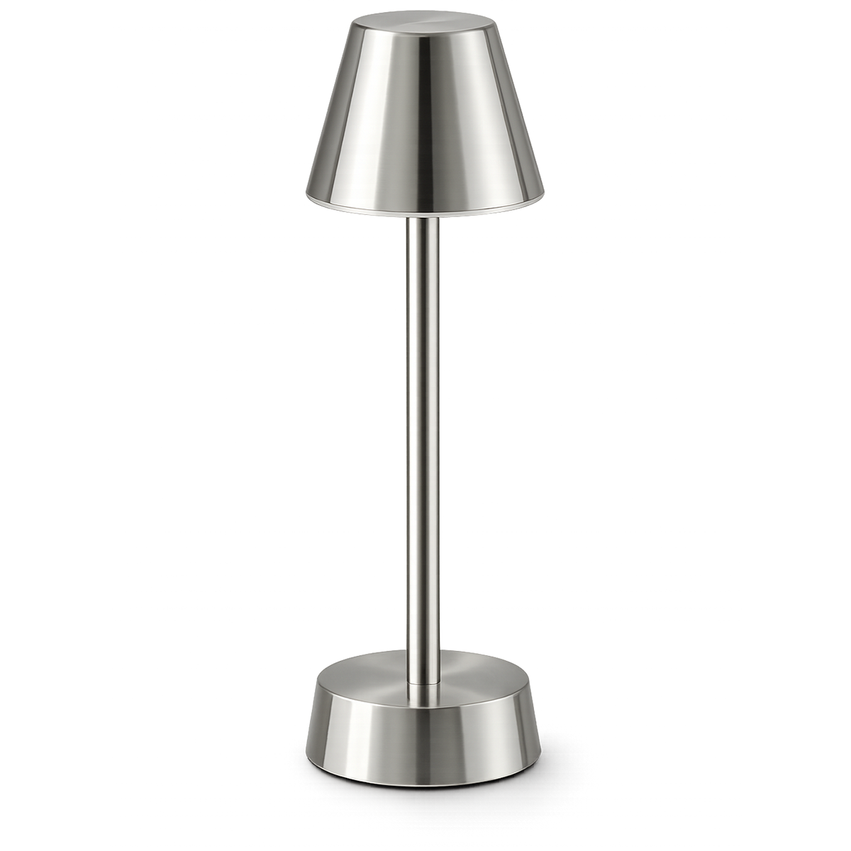 Sofia Empire Rechargeable Cordless Table Lamp, Nickel