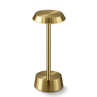 Gold-coloured rechargeable lamp