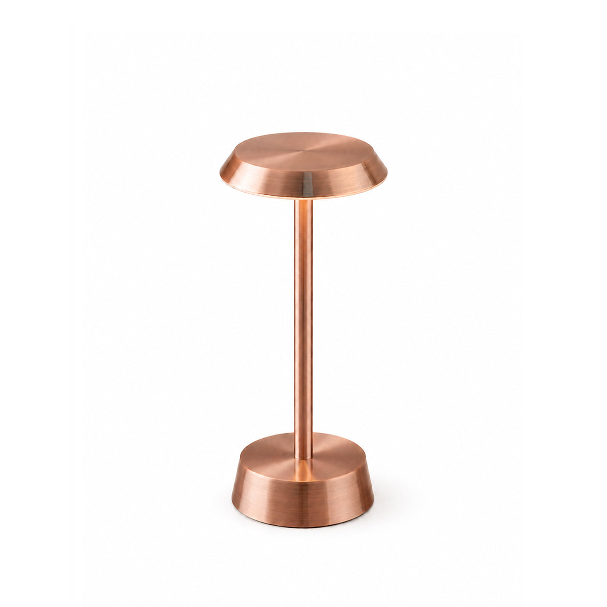 Sofia Flat Rechargeable Cordless Table Lamp, Copper