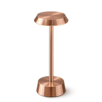 Copper-coloured rechargeable lamp
