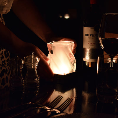 Curve Cordless Table Lamp, Glass | Rechargeable Cordless Table Lamps | Insight Cordless Lighting