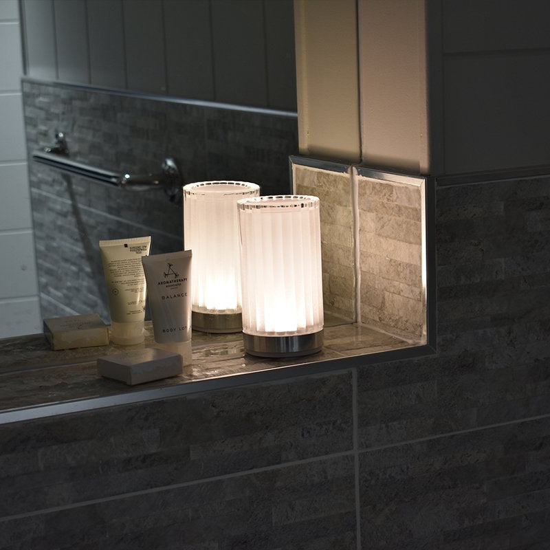 Pillar Cordless Table Lamp, Glass | Rechargeable Cordless Table Lamps | Insight Cordless Lighting