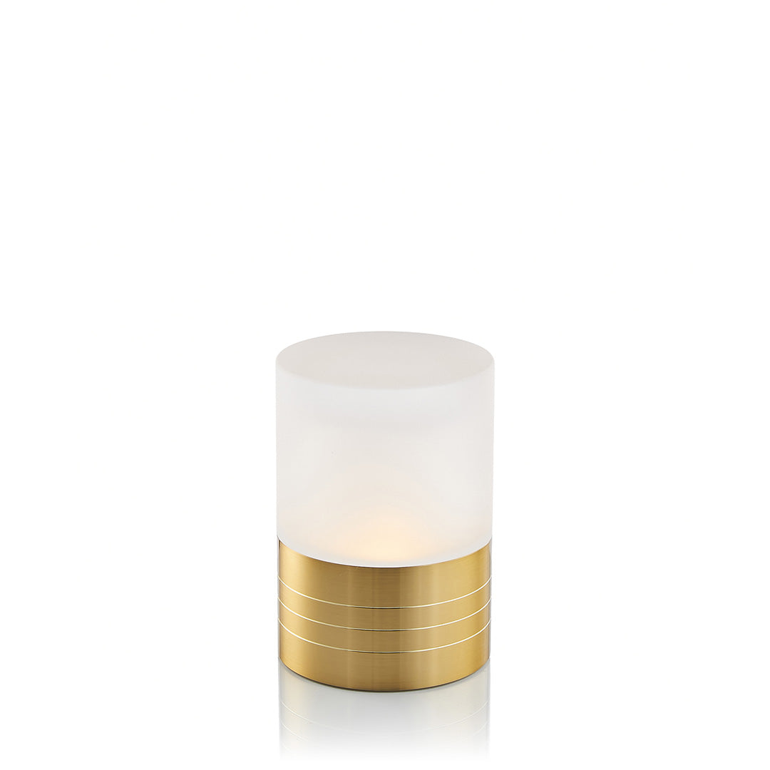 Round Cordless Table Lamp, Brass | Rechargeable Cordless Table Lamps | Insight Cordless Lighting