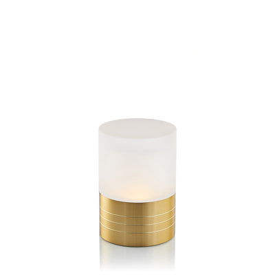 Round Cordless Table Lamp, Brass | Rechargeable Cordless Table Lamps | Insight Cordless Lighting